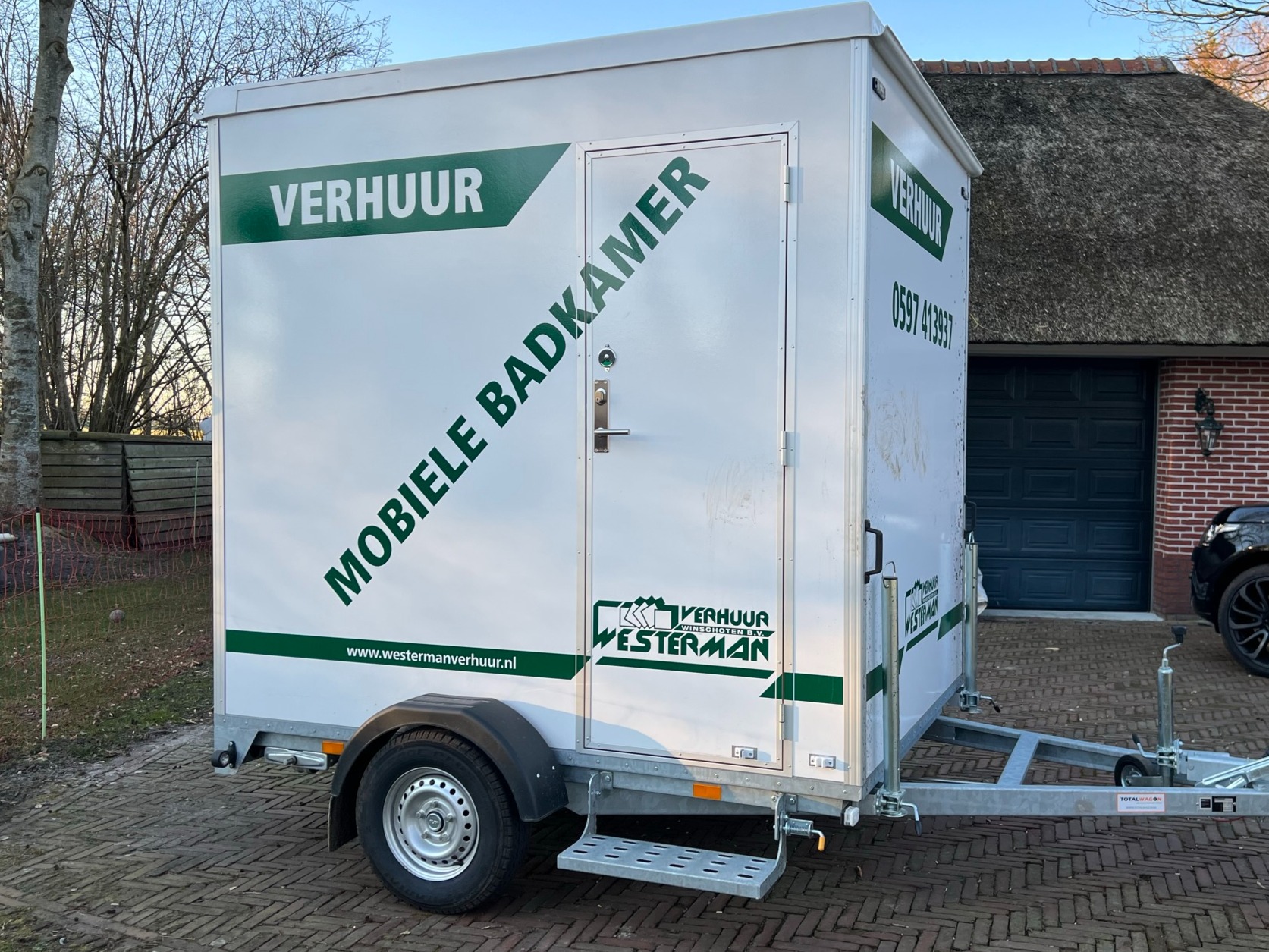 Mobiele badkamer van Westerman Verhuur